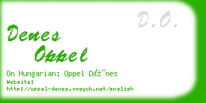 denes oppel business card